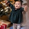 imageBurts Bees Baby babygirls Top and Pant Set Tunic and Leggings Bundle 100 Organic CottonPoinsettia Fair Isle