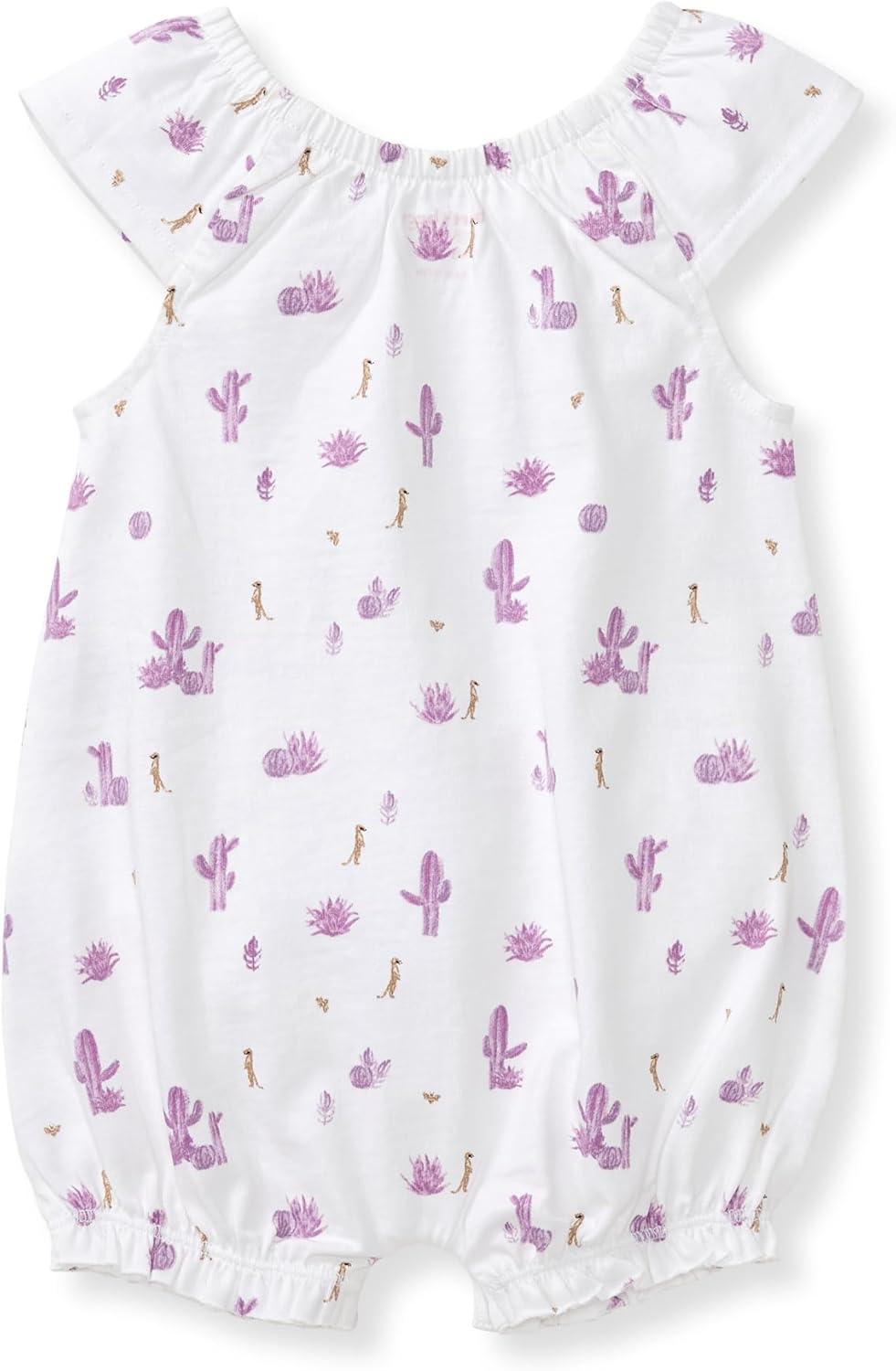 imageBurts Bees Baby babygirls Bubble Romper 100 Organic Cotton Onepiece Bubble Shortall and Layette Set Girl OutfitDesert Life
