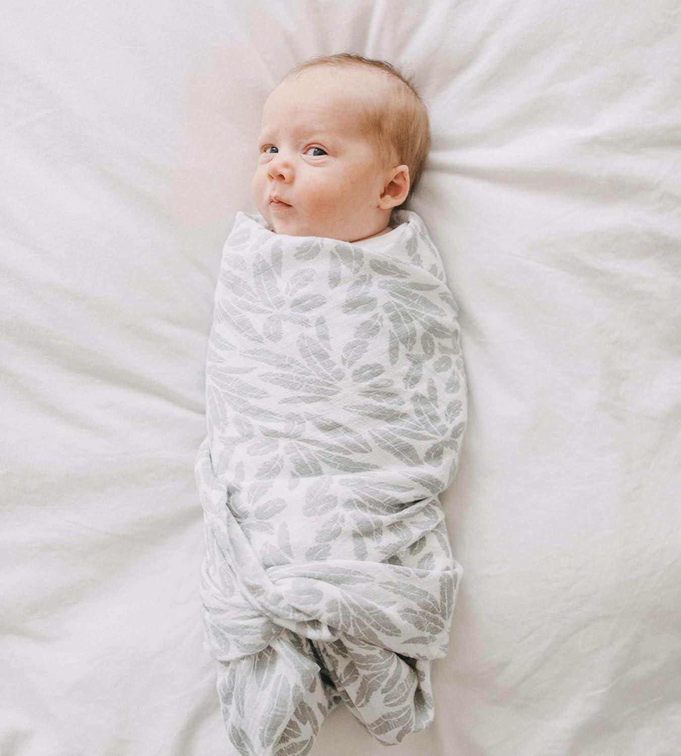 imageBurts Bees Baby  HM25785  Swaddles Muslin Cotton Baby Blankets 3Pack 47quot x 47quot Multipurpose Lightweight ampamp Breathable 100 Organic Cotton Dottie Bee