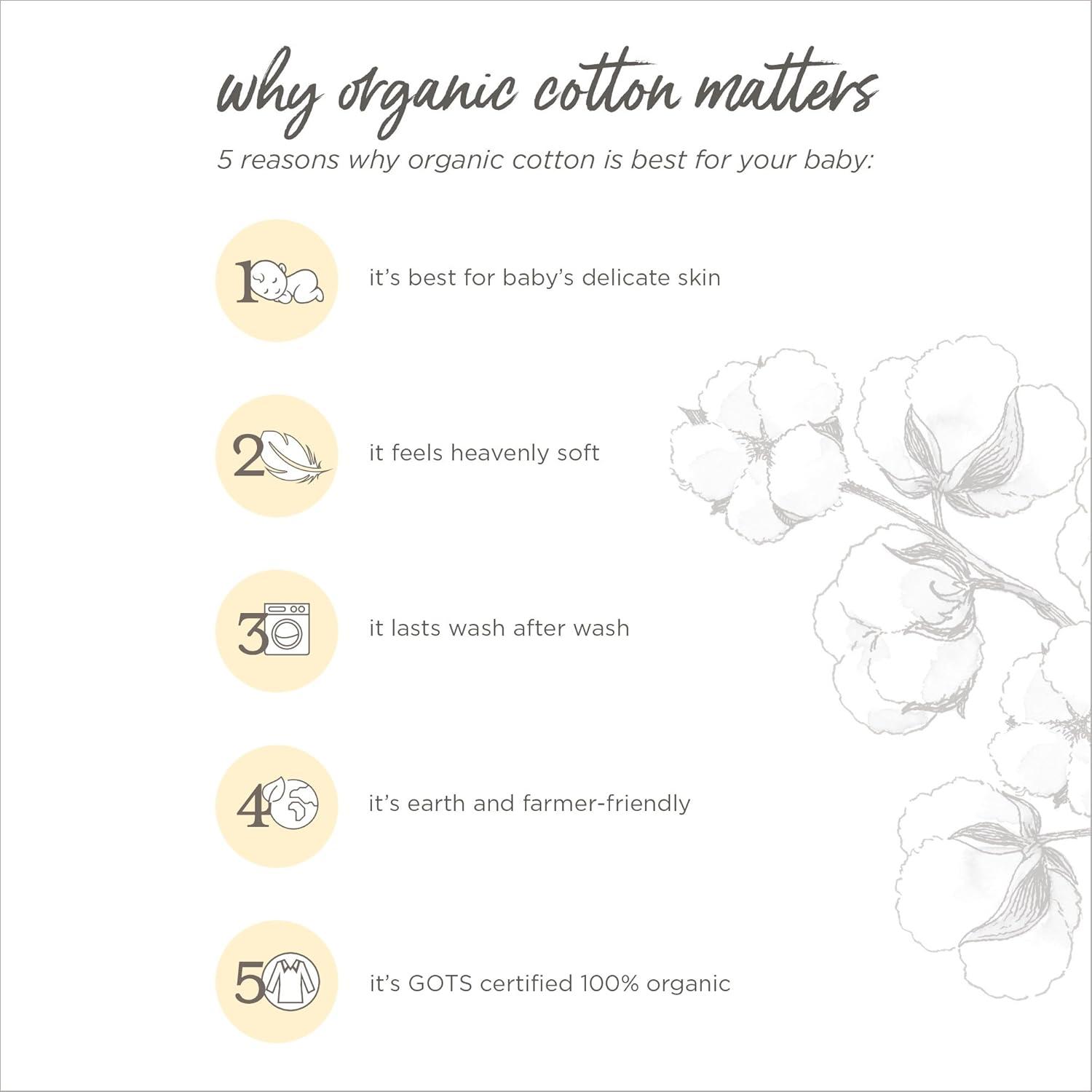 imageBurts Bees Baby  HM25785  Swaddles Muslin Cotton Baby Blankets 3Pack 47quot x 47quot Multipurpose Lightweight ampamp Breathable 100 Organic Cotton Dottie Bee