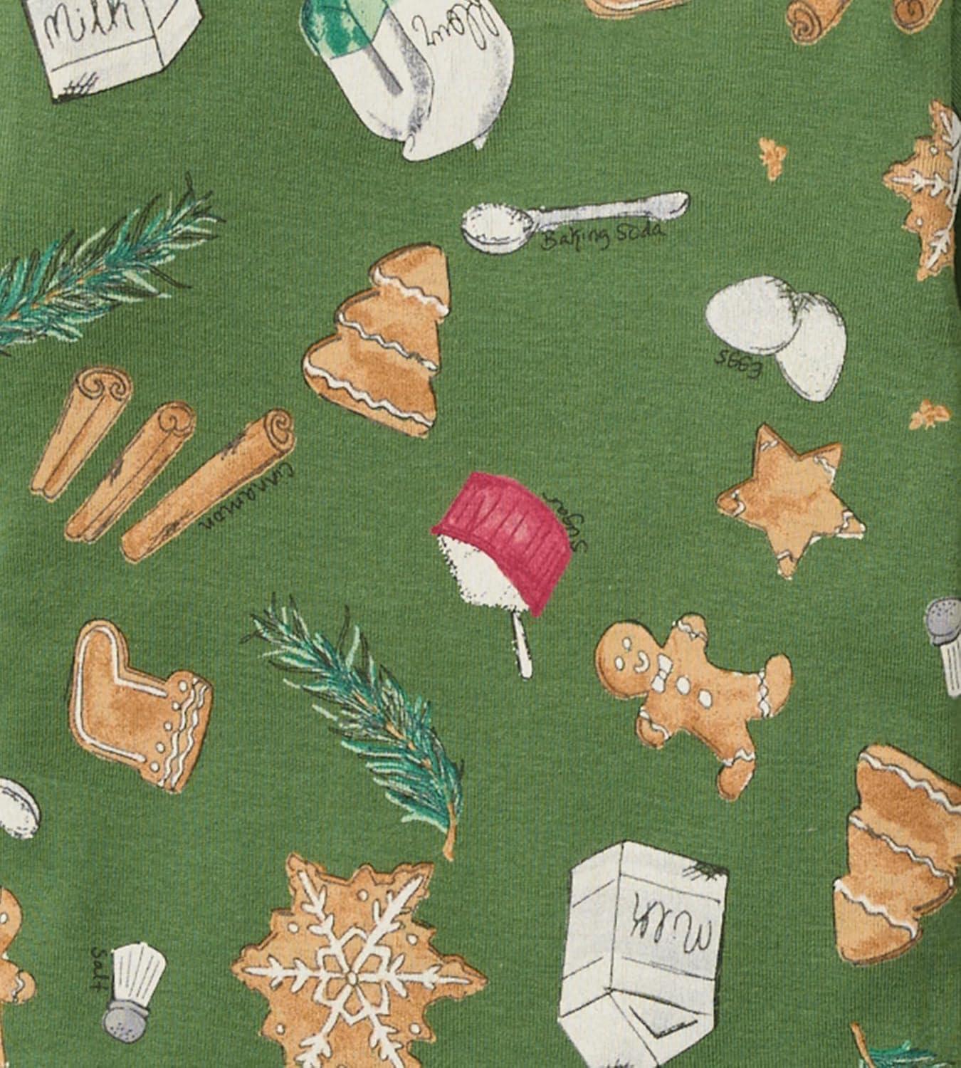 imageBurts Bees Baby Girls Pajamas 2Piece Long Sleeve Tee and Pants Organic Cotton PJ SetHoliday Cookies