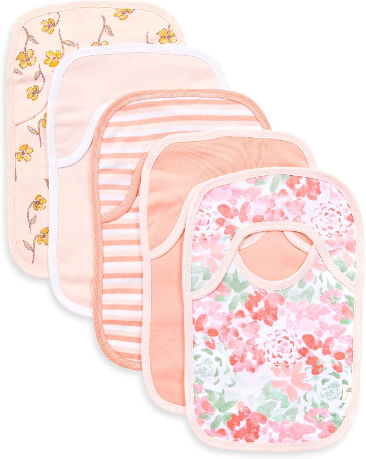 imageBurts Bees Baby babygirls Zipup Footed Sleeper Pj ampamp Set of Bibs Gift Bundle 100 Organic CottonSucculents
