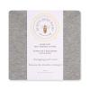 imageBurts Bees Baby  Changing Pad Cover 100 Organic Jersey Cotton Changing Pad Liner for Standard 16 x 32 Inch Changing MatsHeather Grey