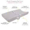 imageBurts Bees Baby  Changing Pad Cover 100 Organic Jersey Cotton Changing Pad Liner for Standard 16 x 32 Inch Changing MatsHeather Grey Honeybee