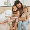 imageBurts Bees Baby Girls Pajamas 2Piece Long Sleeve Tee and Pants Organic Cotton PJ SetMountain Floral