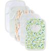 imageBurts Bees Baby babygirls Zipup Footed Sleeper Pj ampamp Set of Bibs Gift Bundle 100 Organic CottonOranges Avocados  Carrots