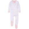 imageBurts Bees Baby babygirls Zipup Footed Sleeper Pj ampamp Set of Bibs Gift Bundle 100 Organic CottonPink Twinkle Bee