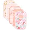 imageBurts Bees Baby babygirls Zipup Footed Sleeper Pj ampamp Set of Bibs Gift Bundle 100 Organic CottonSucculents