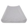 imageBurts Bees Baby  Changing Pad Cover 100 Organic Jersey Cotton Changing Pad Liner for Standard 16 x 32 Inch Changing MatsHeather Grey Stripe