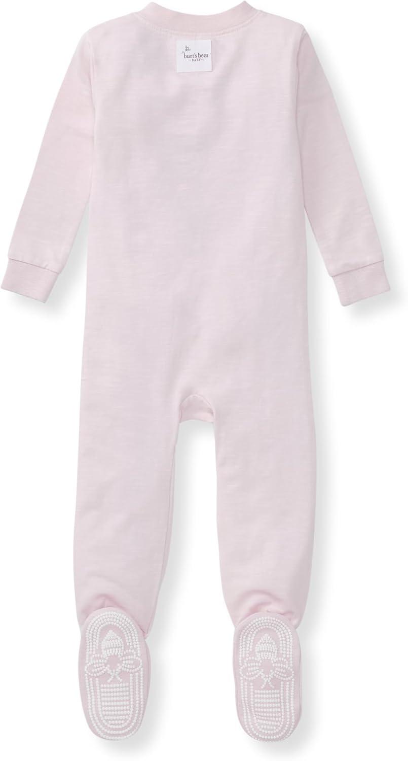 imageBurts Bees Baby unisexbaby Honeysoft Sleeper Pajamas Zip Front Nonslip Footed Footie Pjs Organic Cotton ampamp LyocellLavender Jersey Slub