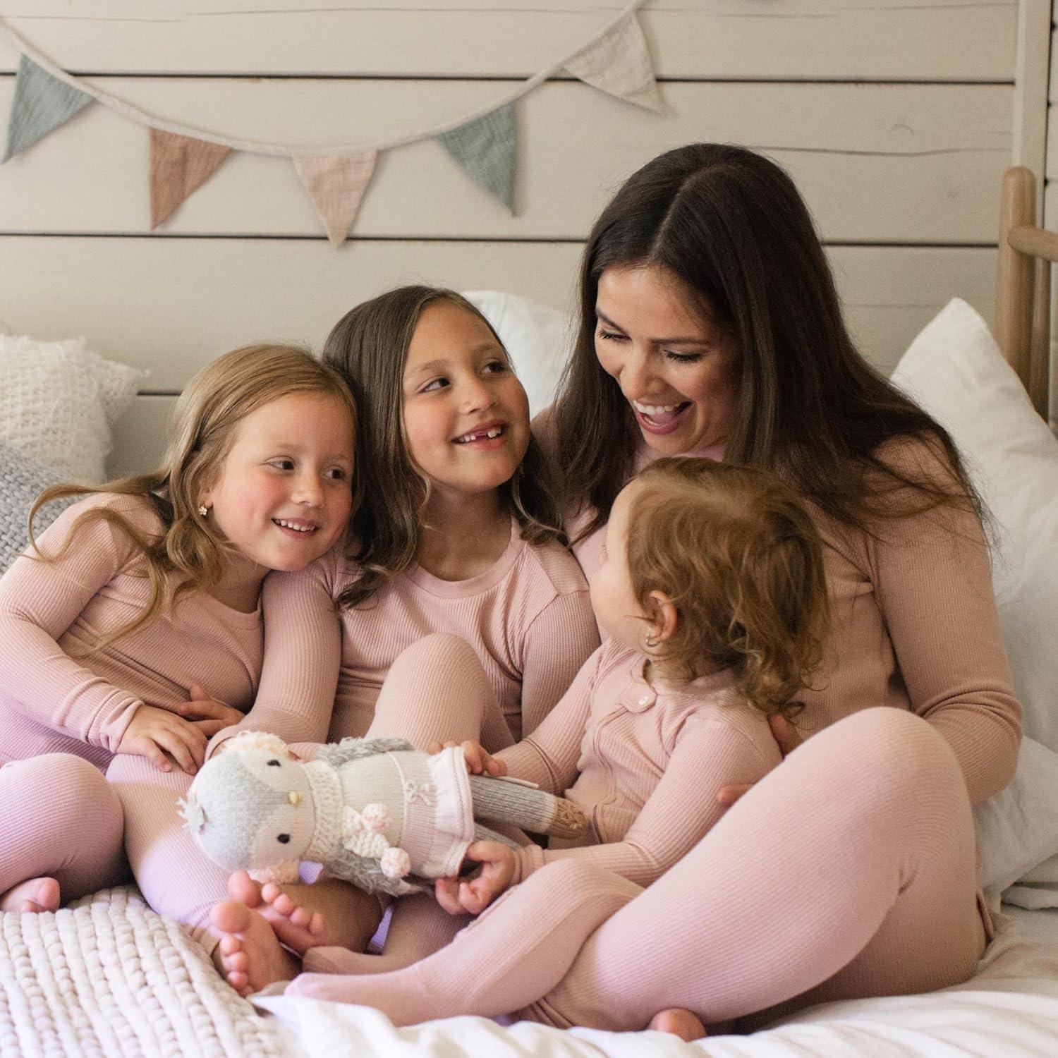imageBurts Bees Baby unisexbaby Honeysoft Sleeper Pajamas Zip Front Nonslip Footed Footie Pjs Organic Cotton ampamp LyocellPersian Rose Thermal