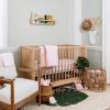 imageBurts Bees Baby Infant Reversible Quilt Blanket Jersey Knit Soft 100 Organic Cotton Blankets with 100 Polyester Fill for Warm Padding Size 37 x 46 Inch