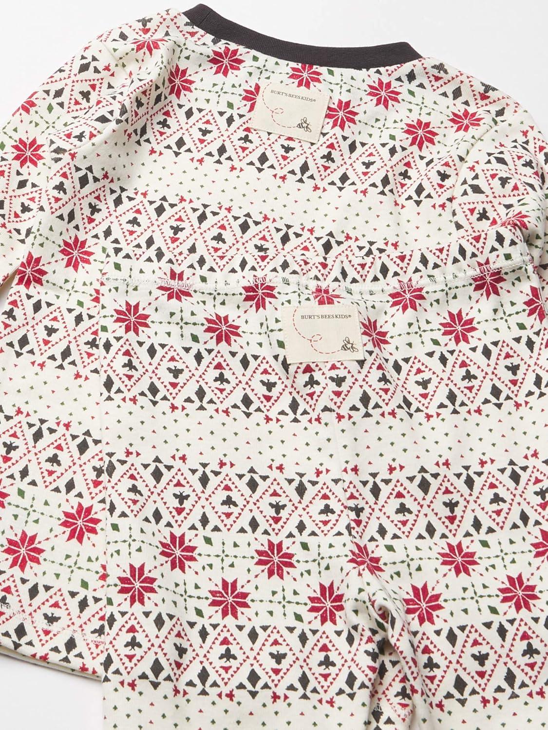 imageBurts Bees Baby and Family Matching Holiday Organic Cotton PajamasBold Fair Isle