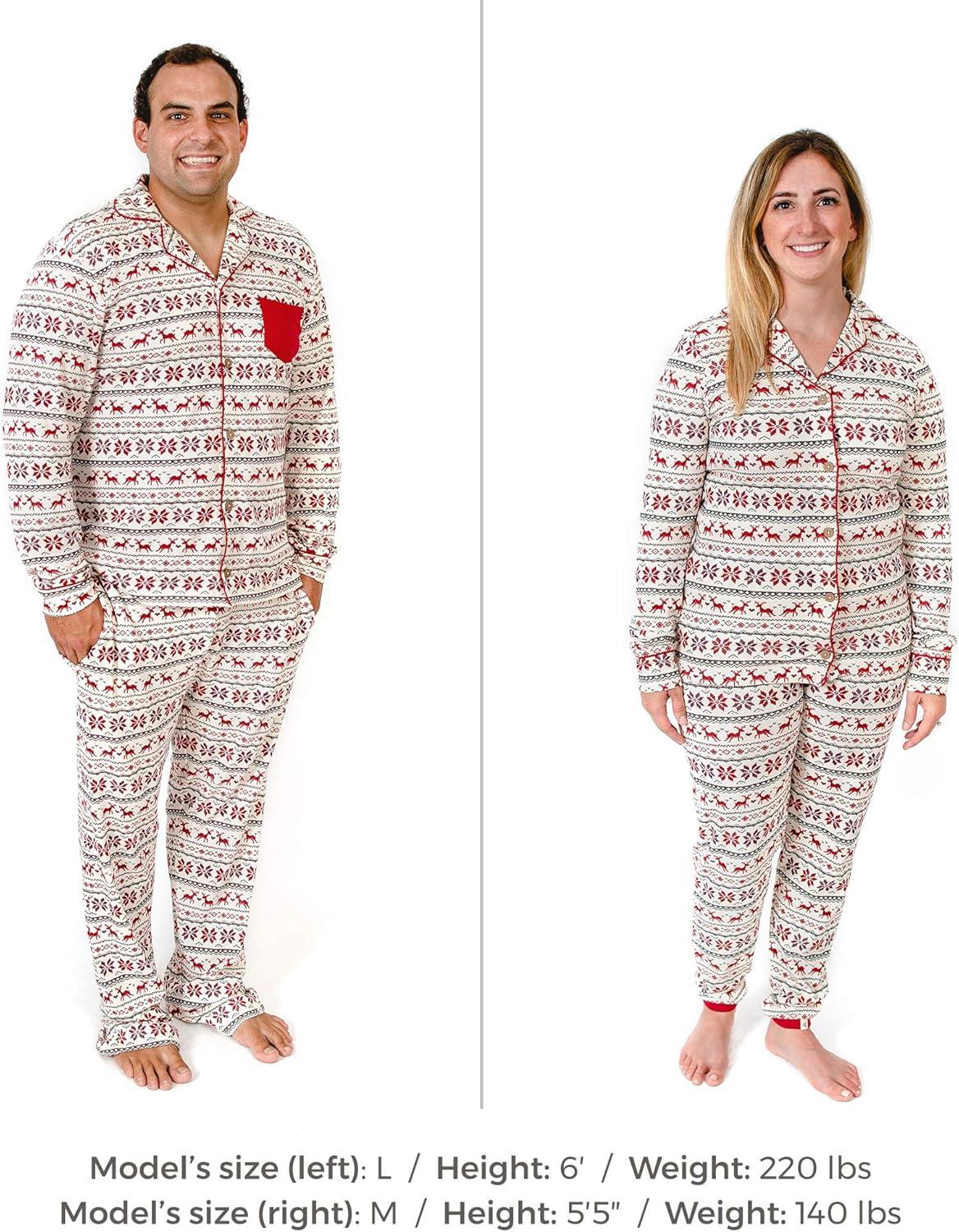 imageBurts Bees Baby and Family Matching Holiday Organic Cotton PajamasDashing Deer Fair Isle