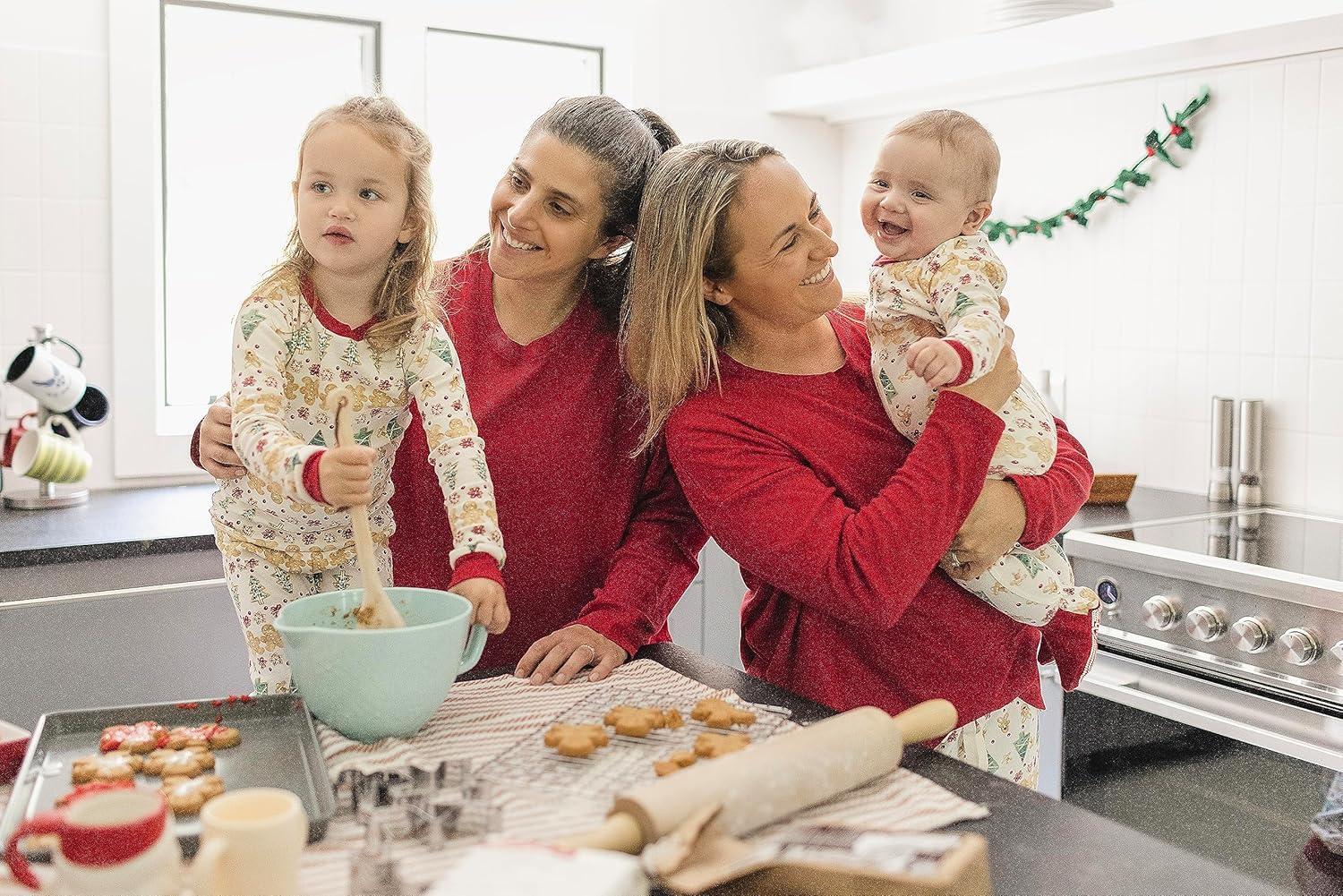 imageBurts Bees Baby and Family Matching Holiday Organic Cotton PajamasGingerbread Fair Isle