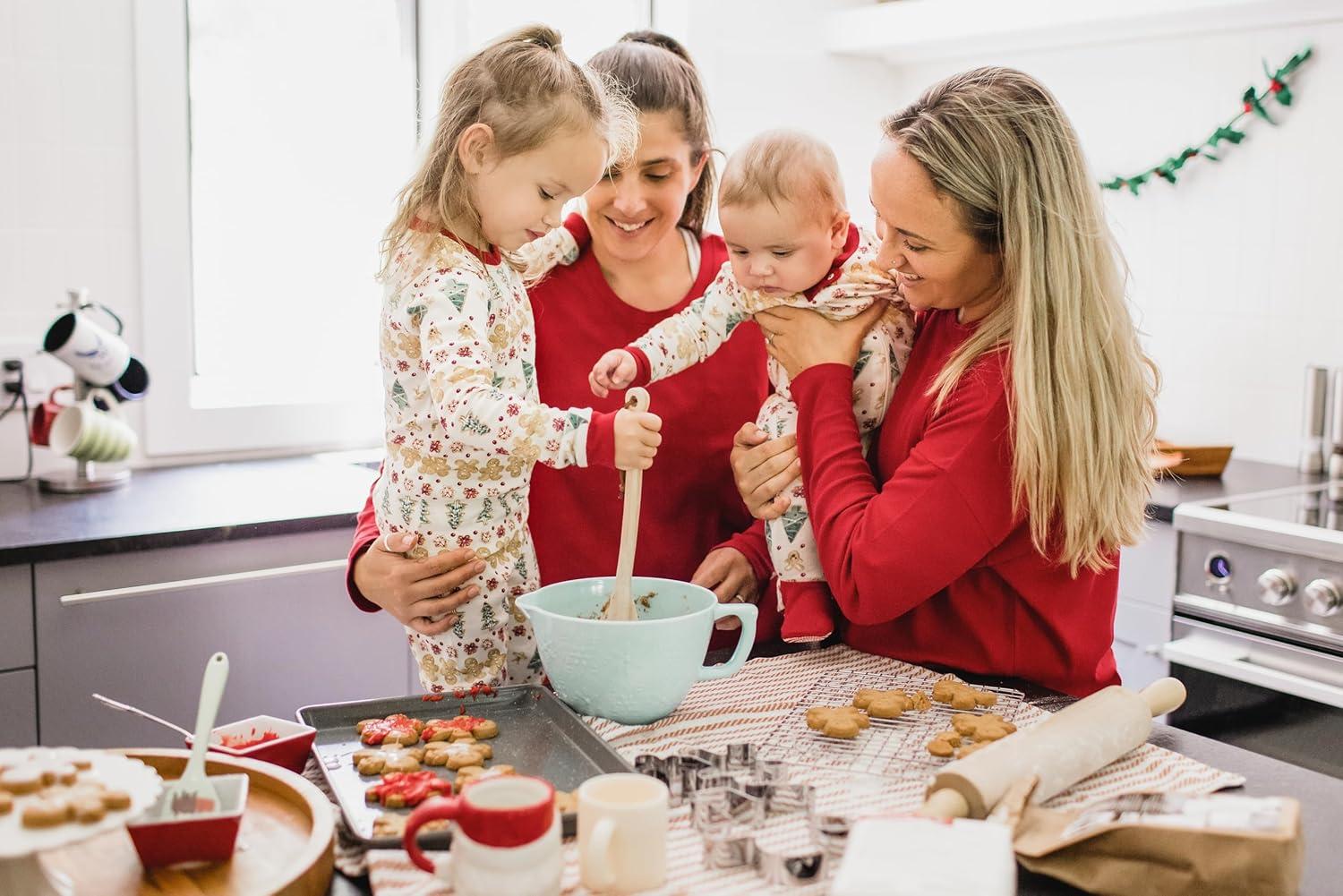imageBurts Bees Baby and Family Matching Holiday Organic Cotton PajamasGingerbread Fair Isle