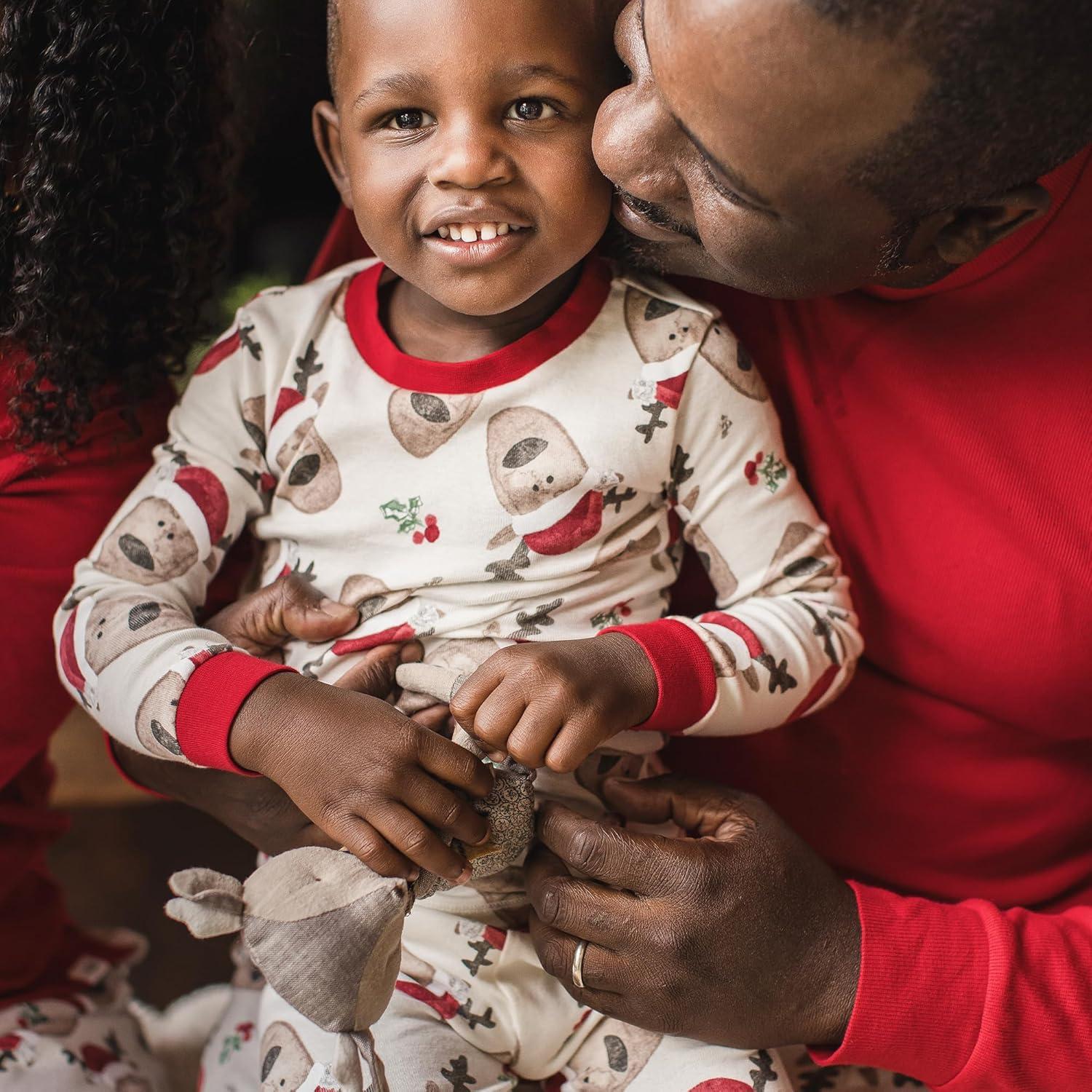imageBurts Bees Baby and Family Matching Holiday Organic Cotton PajamasGuide My Sleigh