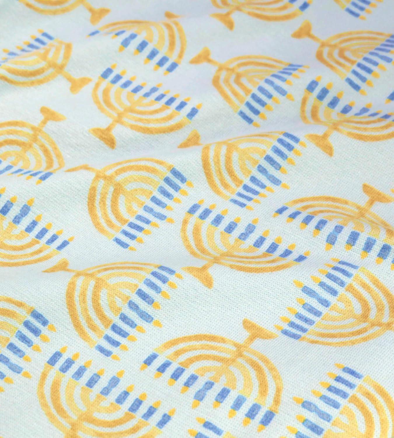 imageBurts Bees Baby and Family Matching Holiday Organic Cotton PajamasLight the Menorah