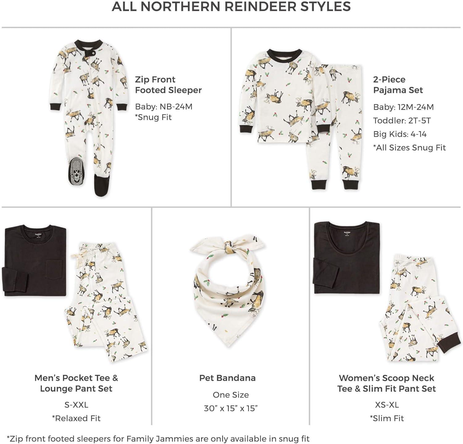 imageBurts Bees Baby and Family Matching Holiday Organic Cotton PajamasNorthern Reindeer