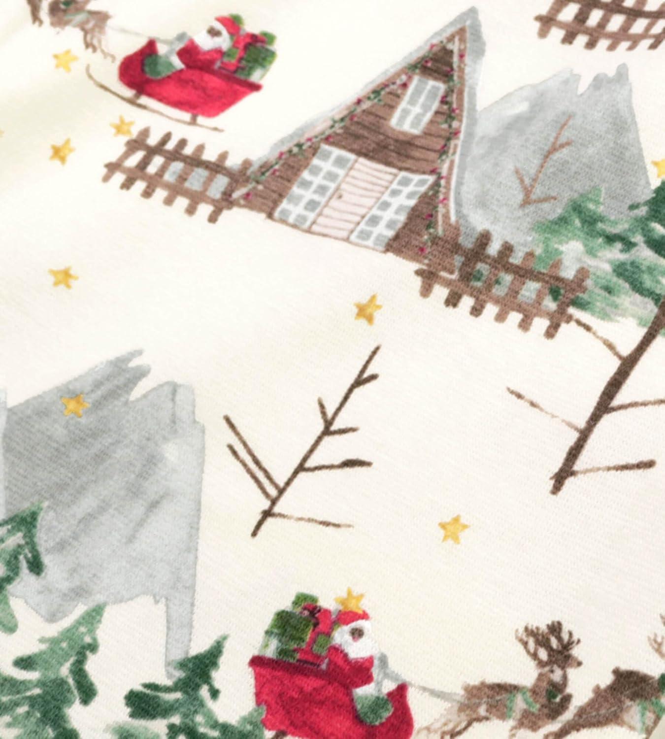 imageBurts Bees Baby and Family Matching Holiday Organic Cotton PajamasSantas Sleigh