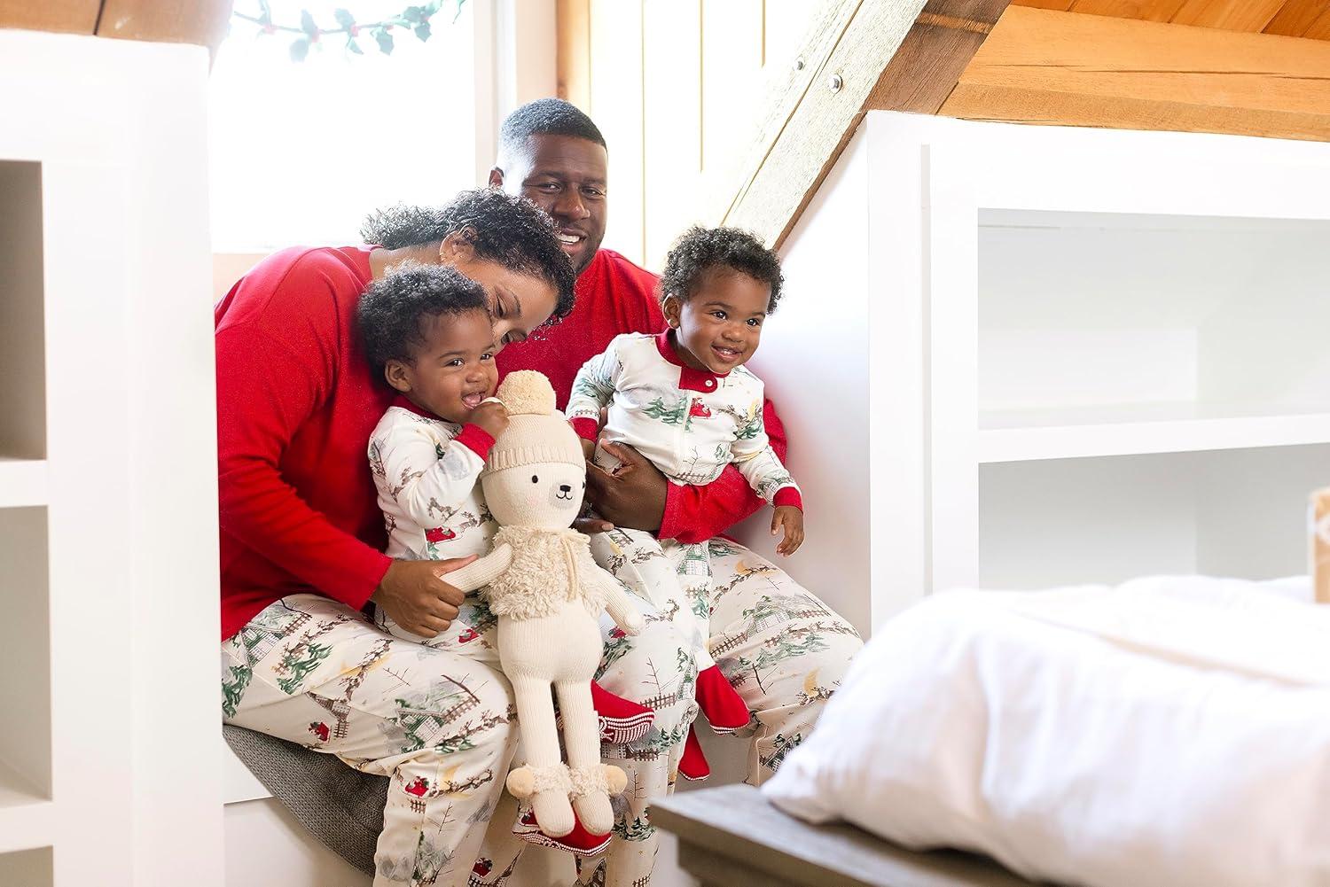 imageBurts Bees Baby and Family Matching Holiday Organic Cotton PajamasSantas Sleigh