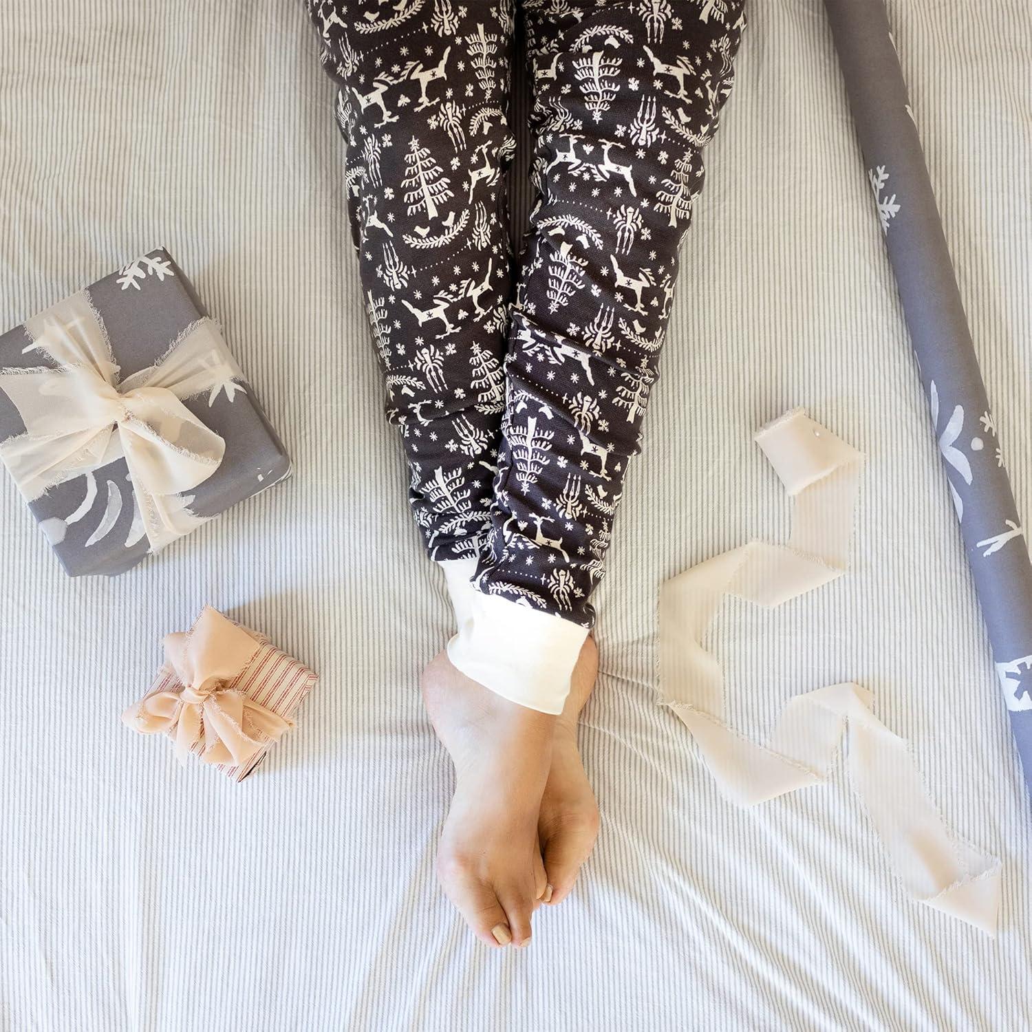 imageBurts Bees Baby and Family Matching Holiday Organic Cotton PajamasScandi Fair Isle