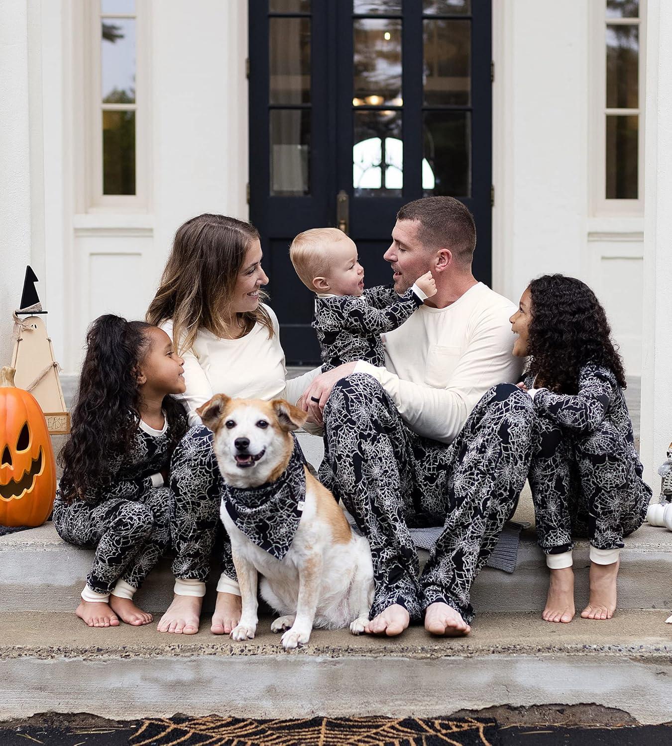 imageBurts Bees Baby and Family Matching Holiday Organic Cotton PajamasSpider Webs