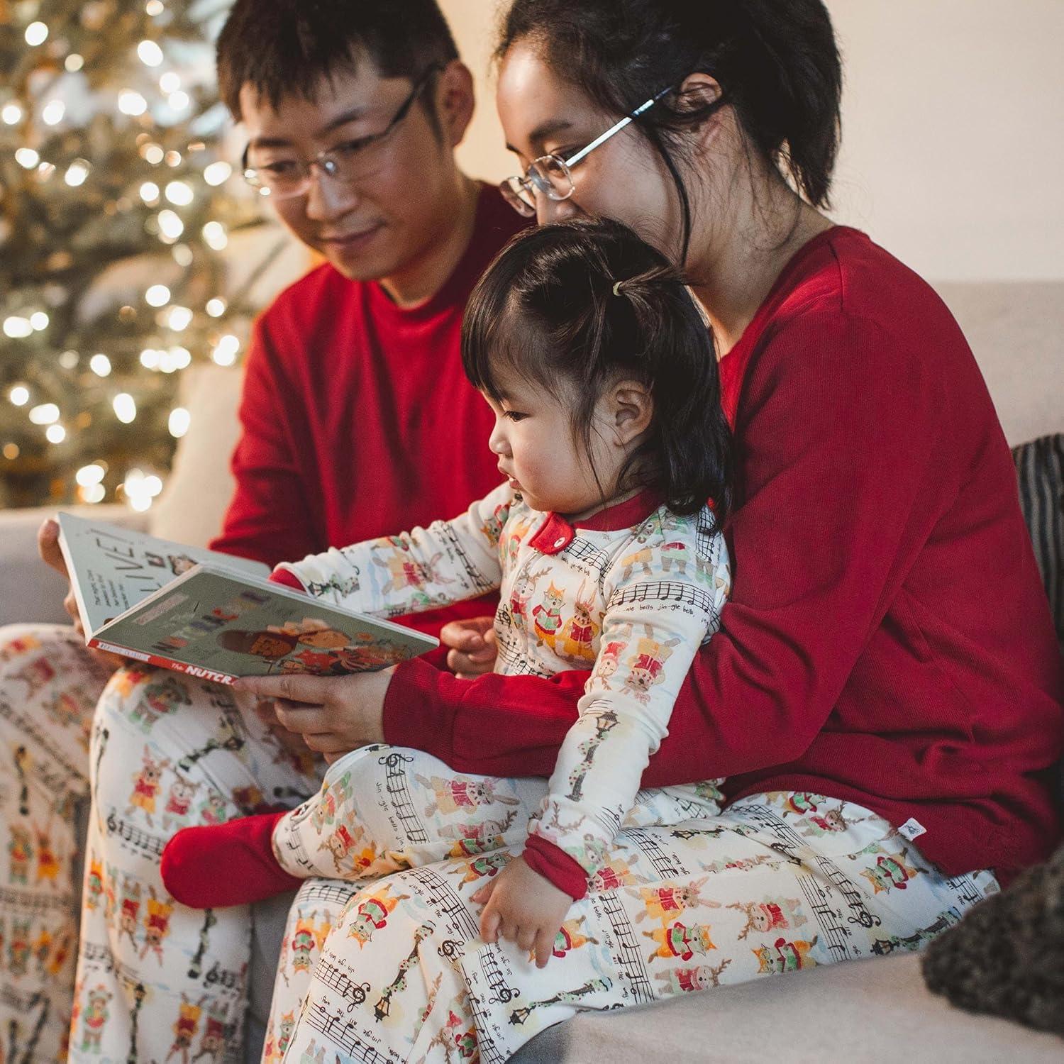 imageBurts Bees Baby and Family Matching Holiday Organic Cotton PajamasSweet Carolers