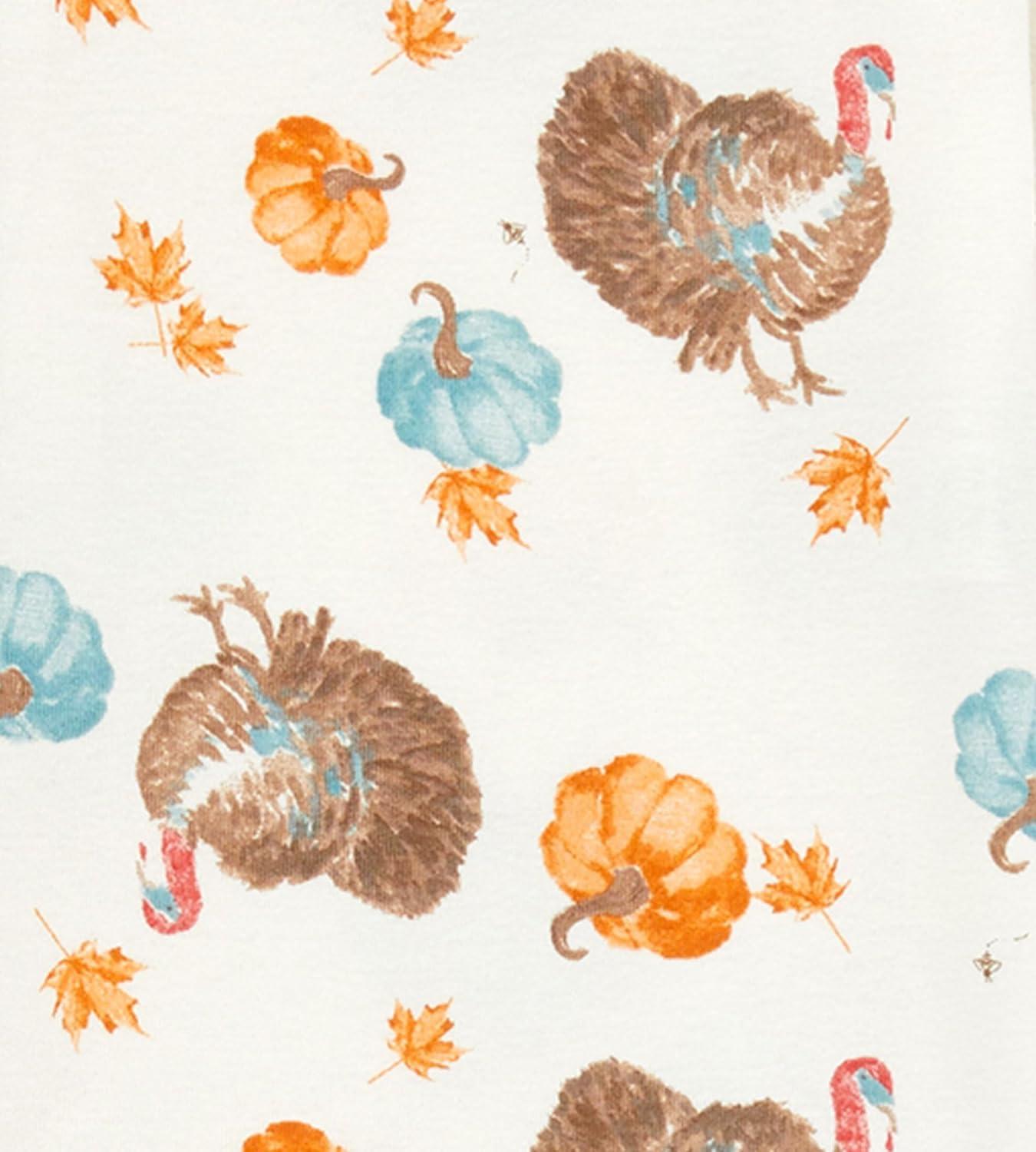 imageBurts Bees Baby and Family Matching Holiday Organic Cotton PajamasTurkey Time