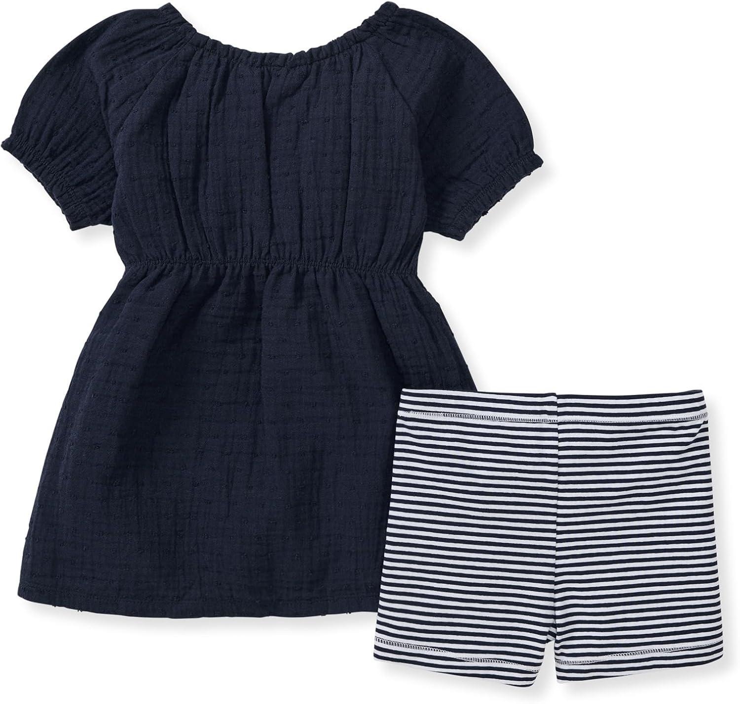 imageBurts Bees Baby babygirls Top and Shorts Set Tunic and Shorts Bundle 100 Organic CottonMidnight