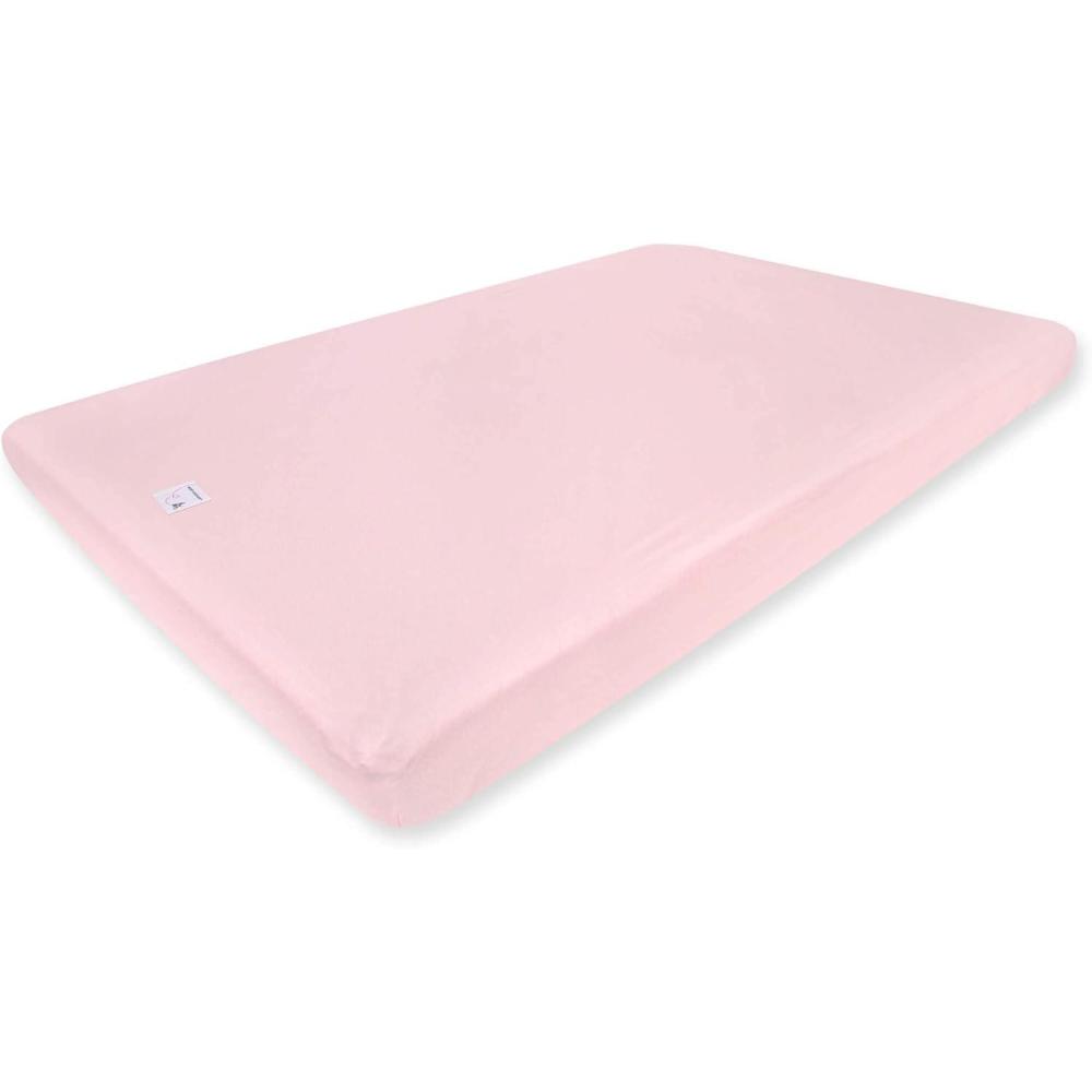 imageBurts Bees Baby  Fitted Mini Crib Sheet for Portable Playard or Travel Crib 100 Organic CottonBlossom