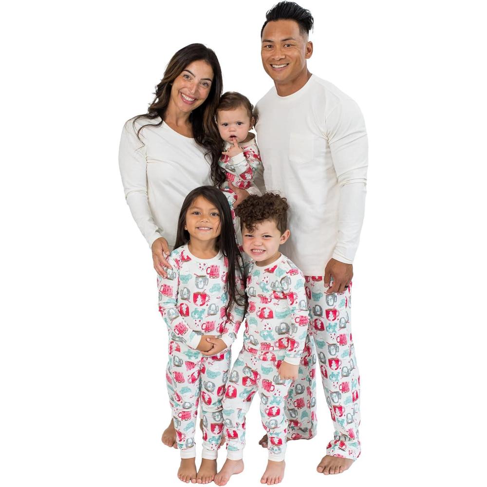 imageBurts Bees Baby and Family Matching Holiday Organic Cotton PajamasMugs of Happiness