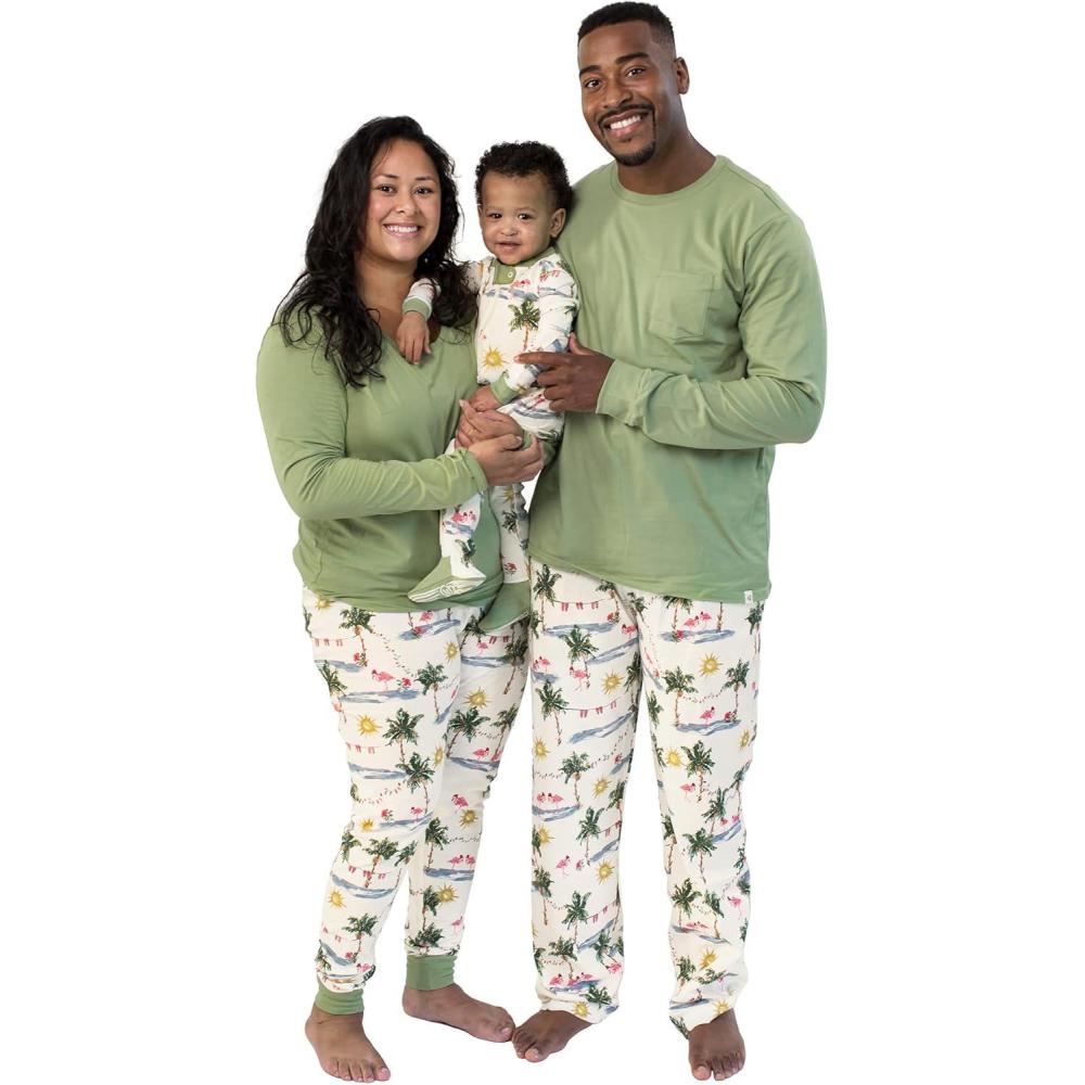 imageBurts Bees Baby and Family Matching Holiday Organic Cotton PajamasTropical Holiday