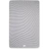 imageBurts Bees Baby  Fitted Mini Crib Sheet for Portable Playard or Travel Crib 100 Organic CottonHeather Grey Stripe