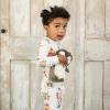 imageBurts Bees Baby Boys 2Piece Long Sleeve Tee and Pants Organic Cotton Pajama SetSantas Little Helper