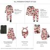 imageBurts Bees Baby and Family Matching Holiday Organic Cotton PajamasModern Forest