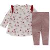 imageBurts Bees Baby Baby Girls Top and Pant Set Tunic and Leggings Bundle 100 Organic CottonSnowy Songbirds