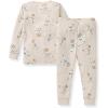 imageBurts Bees Baby Boys 2Piece Long Sleeve Tee and Pants Organic Cotton Pajama SetKarate Creatures