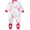imageBurts Bees Baby Girls Organic Cotton Sleep and Play Footed PajamasDragon Fruit