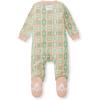imageBurts Bees Baby Girls Organic Cotton Sleep and Play Footed PajamasFloral Tile