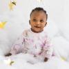 imageBurts Bees Baby Girls Organic Cotton Sleep and Play Footed PajamasStardust Bunnies