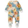 imageBurts Bees Baby Girls Organic Cotton Sleep and Play Footed PajamasSunflowers