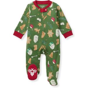 imageBurts Bees Baby Girls Organic Cotton Sleep and Play Footed PajamasHoliday Cookies