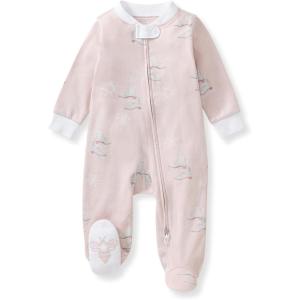 imageBurts Bees Baby Girls Organic Cotton Sleep and Play Footed PajamasIce Skates