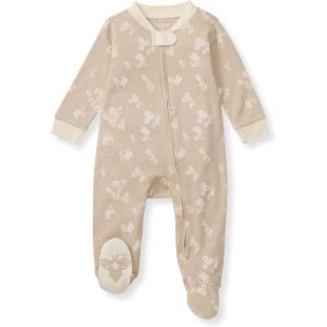 imageBurts Bees Baby Girls Organic Cotton Sleep and Play Footed PajamasWhimsical Floral