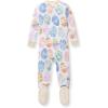 imageBurts Bees Baby Baby Girls Sleeper Pajamas 100 Organic Cotton Onepiece PJs Diagonal Zip Up Jumpsuit Snug Fit FootieEaster Eggs