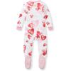 imageBurts Bees Baby Baby Girls Sleeper Pajamas 100 Organic Cotton Onepiece PJs Diagonal Zip Up Jumpsuit Snug Fit FootieI Heart You