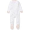 imageBurts Bees Baby Baby Girls Sleeper Pajamas 100 Organic Cotton Onepiece PJs Diagonal Zip Up Jumpsuit Snug Fit FootiePink Golden Bee
