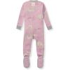 imageBurts Bees Baby Baby Girls Sleeper Pajamas 100 Organic Cotton Onepiece PJs Diagonal Zip Up Jumpsuit Snug Fit FootiePolar Mountain Pink
