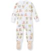imageBurts Bees Baby Baby Girls Sleeper Pajamas 100 Organic Cotton Onepiece PJs Diagonal Zip Up Jumpsuit Snug Fit FootieStardust Bunnies